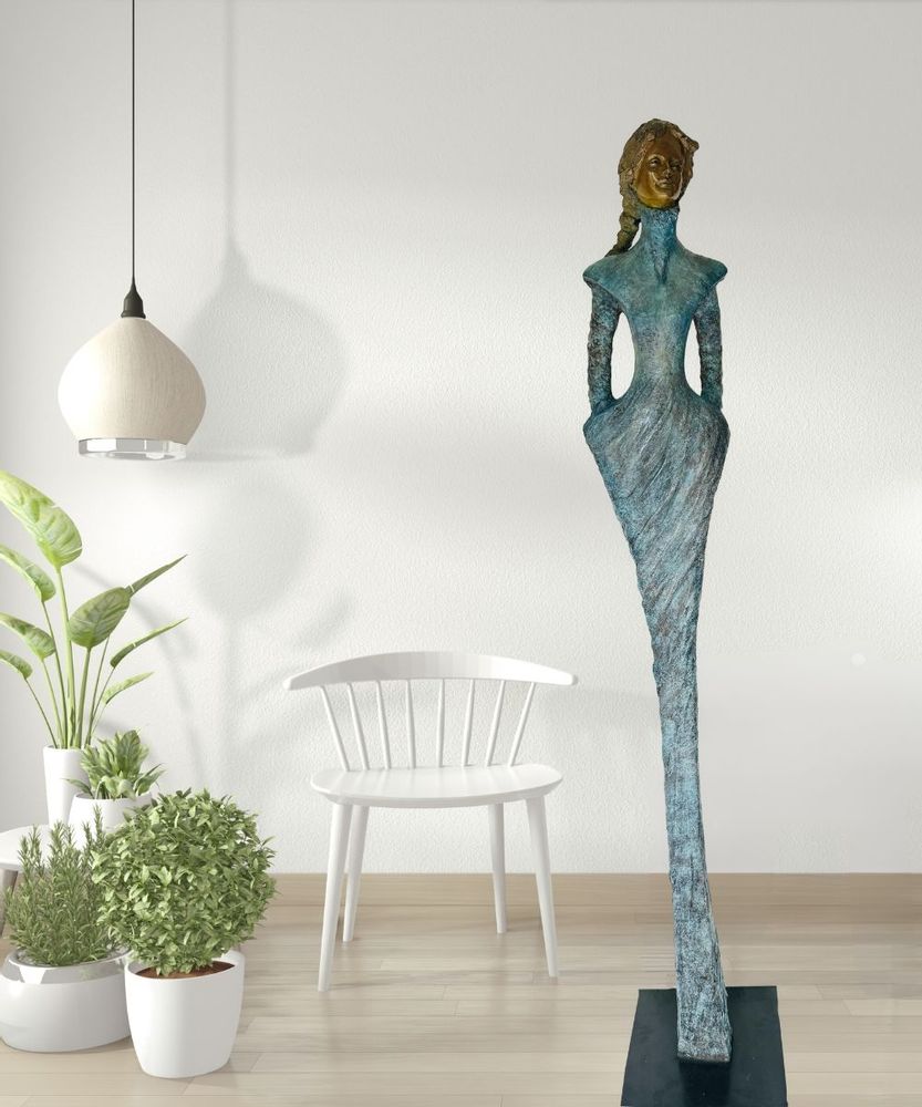 Sculptures, statuettes et miniatures - la NUIT DES TEMPS sculpture bronze - LUSSOU-SCULPTEUR