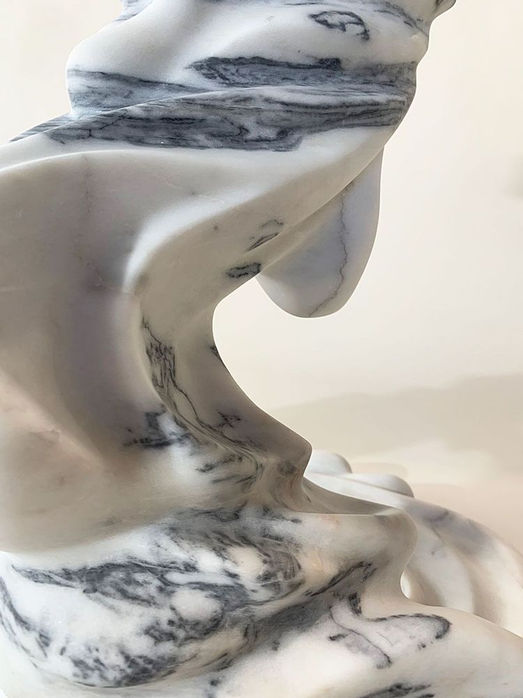 Other tables - Loihi Side Table FLOWING Collection - MANTA HANDMADE STONE DESIGN