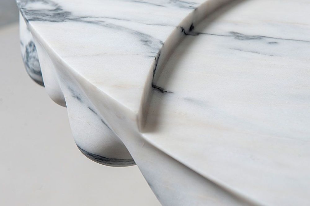 Tables basses - Table basse Marsili, collection FLOWING - MANTA HANDMADE STONE DESIGN