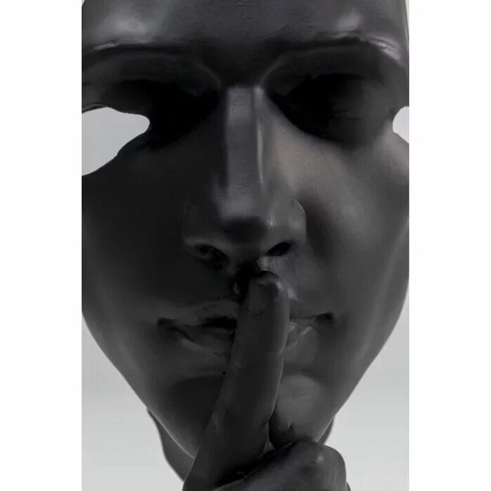 Objets de décoration - Objet déco Visage Silencieux Noir 31cm - KARE DESIGN