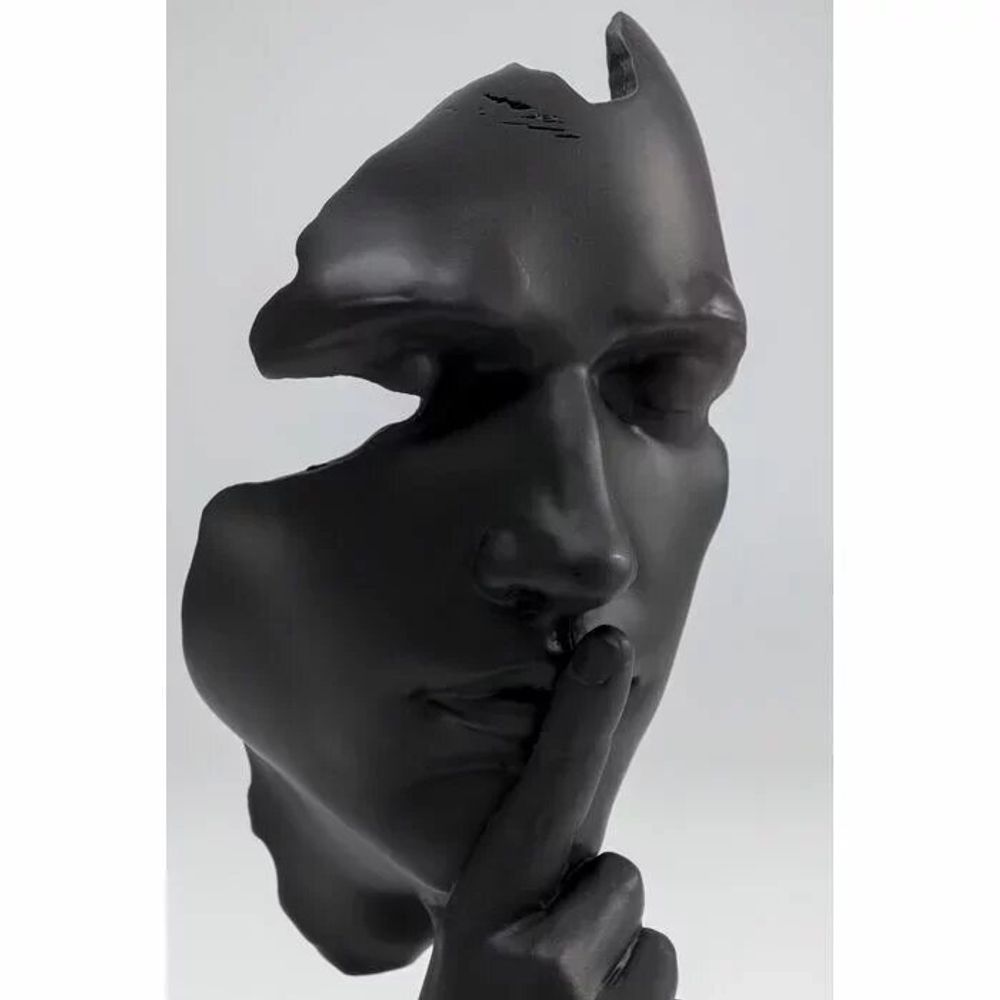 Objets de décoration - Objet déco Visage Silencieux Noir 31cm - KARE DESIGN