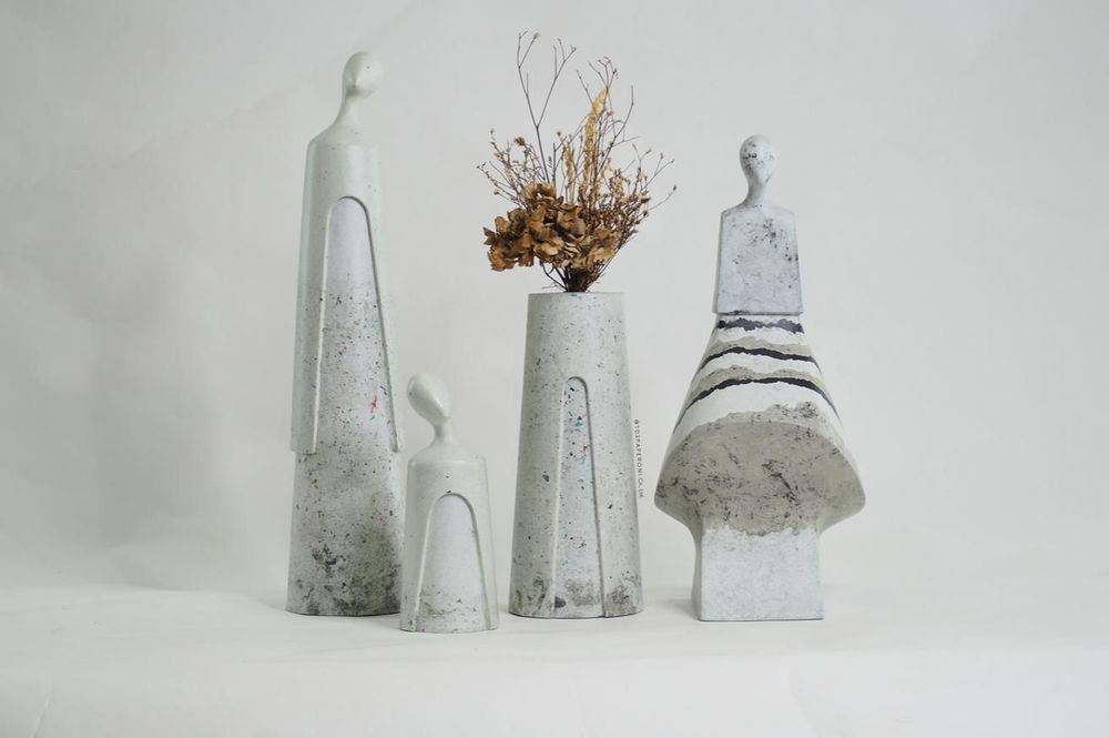 Objets de décoration - Our design restores life to recycle paper. Handmade sculptures, Which is created piece by piece./Unique/Characteristic/Exclusive - 103PAPER SHOP