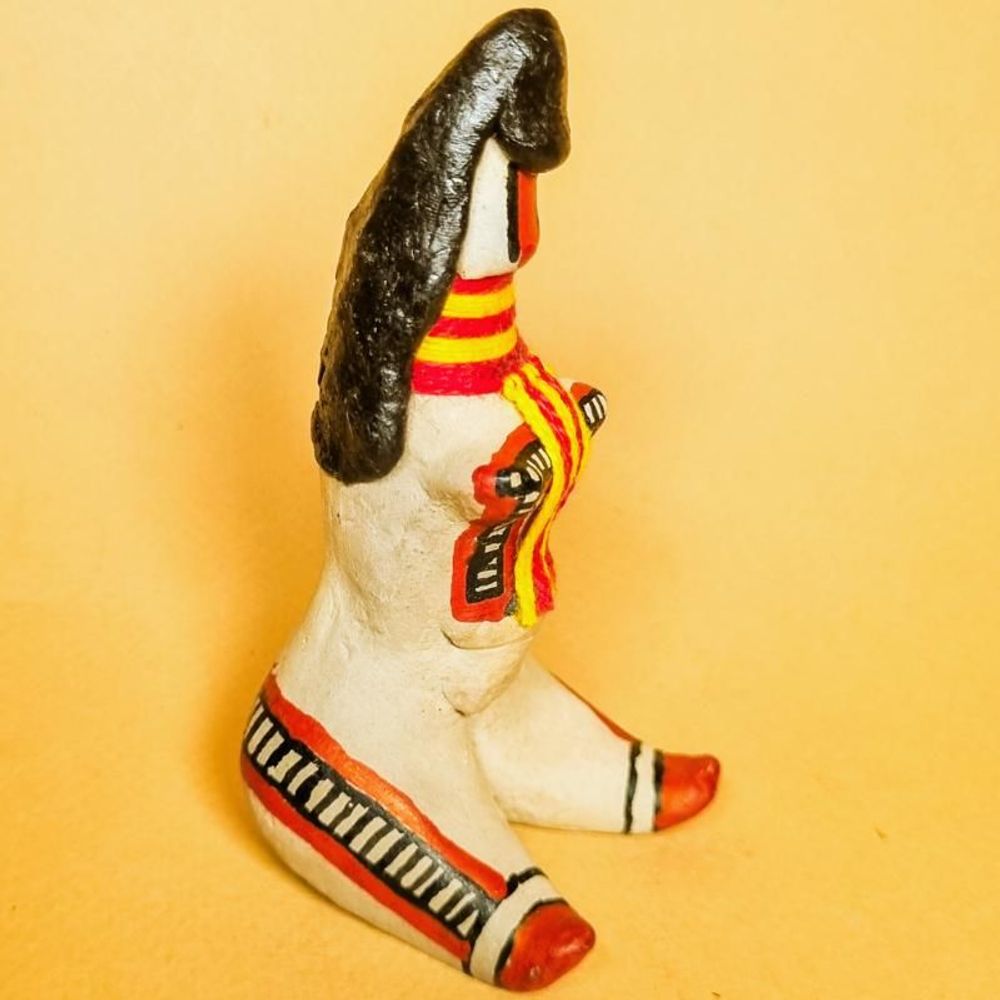 Decorative objects - Ritxoko Indigenous Ceramic Doll - Karajá Ethnicity - ARUH ART & DECOR