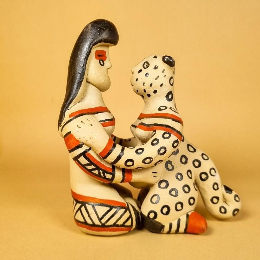 Decorative objects - Ritxoko Indigenous Ceramic Doll - Karajá Ethnicity - ARUH ART & DECOR