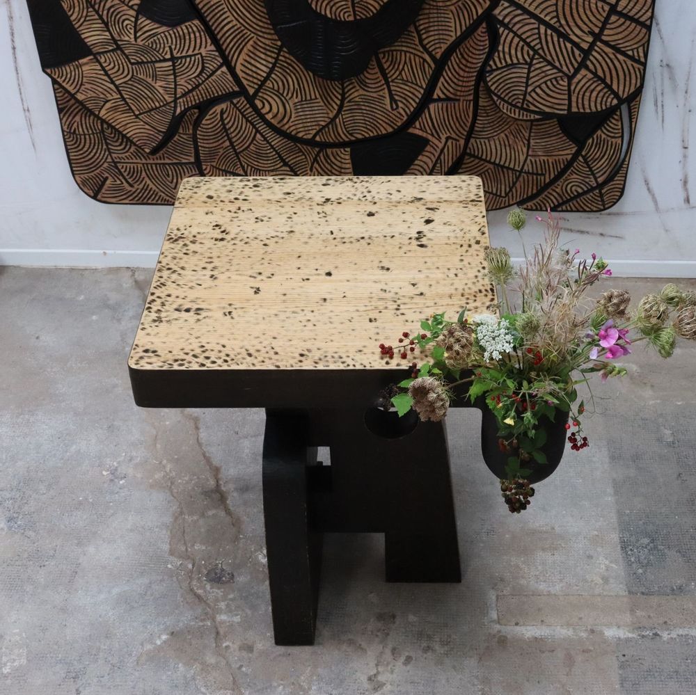 Autres tables  - Table carrée "Rustique" version 3 - THIERRY LAUDREN