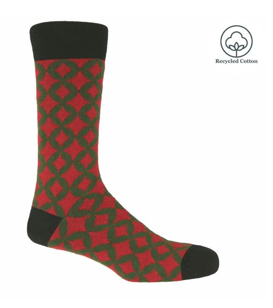 Socks - Mosaic Cotton Socks - PEPER HAROW SOCKS