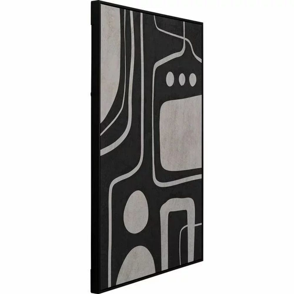 Paintings - Canvas Picture Artistic Blacky 70x110cm - KARE DESIGN