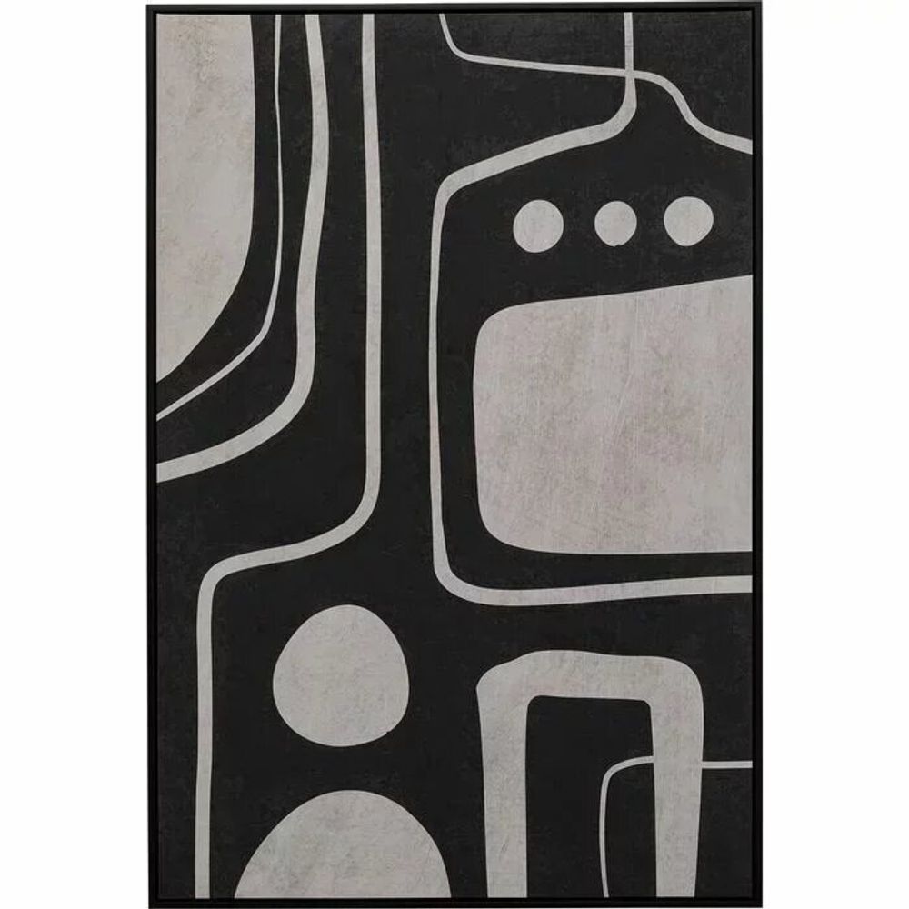 Paintings - Canvas Picture Artistic Blacky 70x110cm - KARE DESIGN