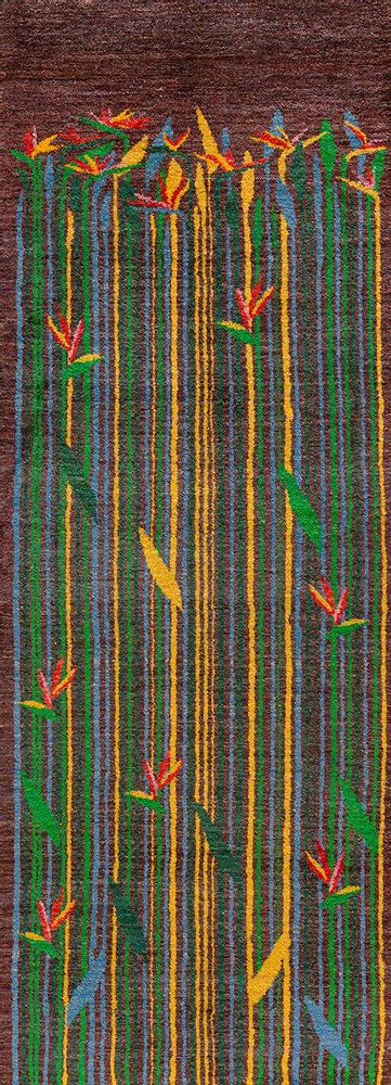 Tapis design - 'Bird of Paradise' Flower Meadow runner 5, Zollanvari Studio - ZOLLANVARI INTERNATIONAL