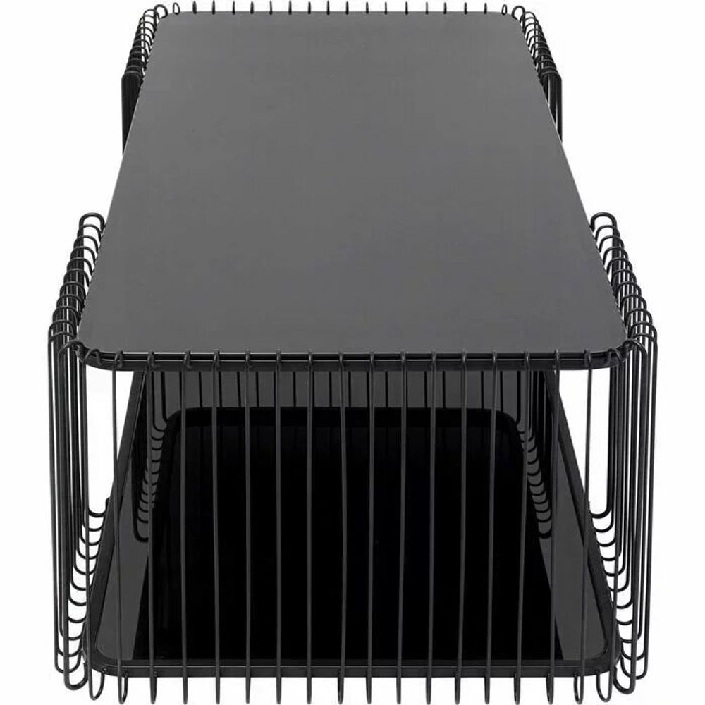 Tables basses - Table basse Fil Double Noir 120x60cm - KARE DESIGN