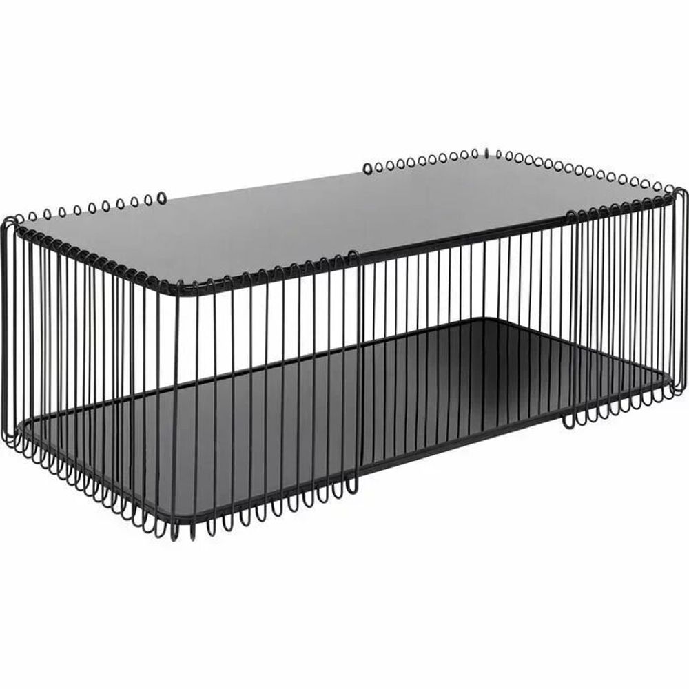 Tables basses - Table basse Fil Double Noir 120x60cm - KARE DESIGN