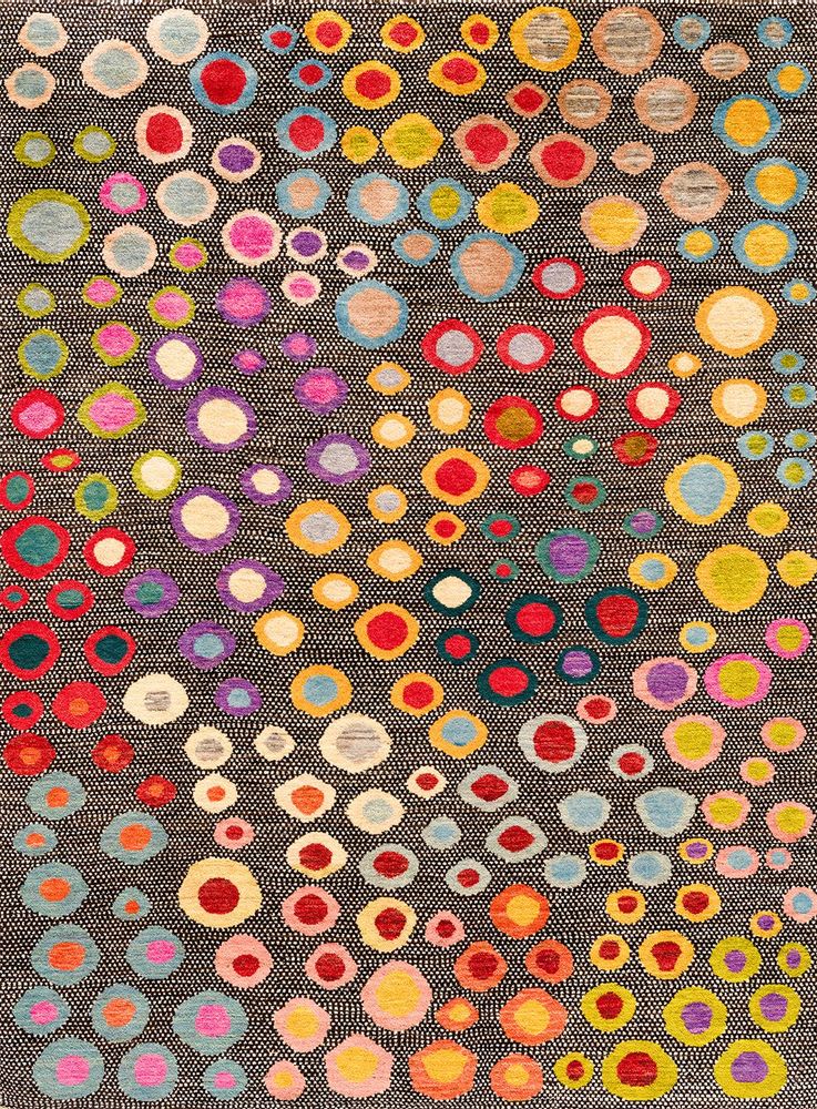 Tapis design - 'Op Art' Flower Field, Naïf Collection, Zollanvari Studio - ZOLLANVARI INTERNATIONAL