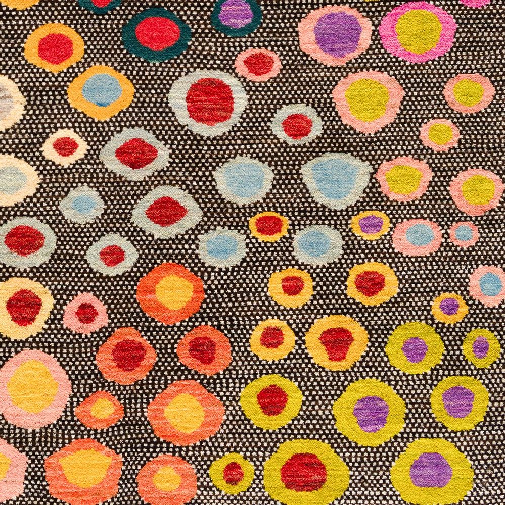 Tapis design - 'Op Art' Flower Field, Naïf Collection, Zollanvari Studio - ZOLLANVARI INTERNATIONAL