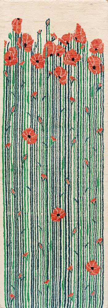 Design carpets - 'Poppies' Flower Meadow runner 6, Zollanvari Studio - ZOLLANVARI INTERNATIONAL
