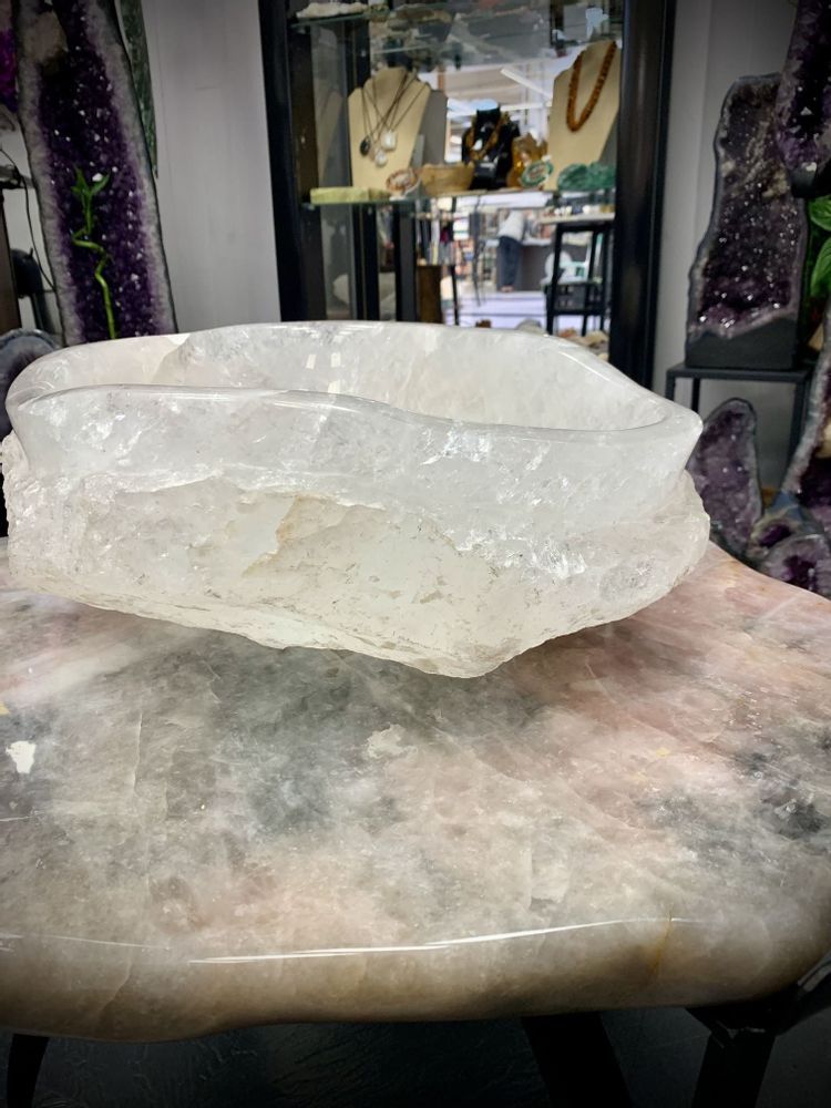 Sinks - The Rock Crystal Basin (unique handmade piece) - LAVENTURINE GALLERY