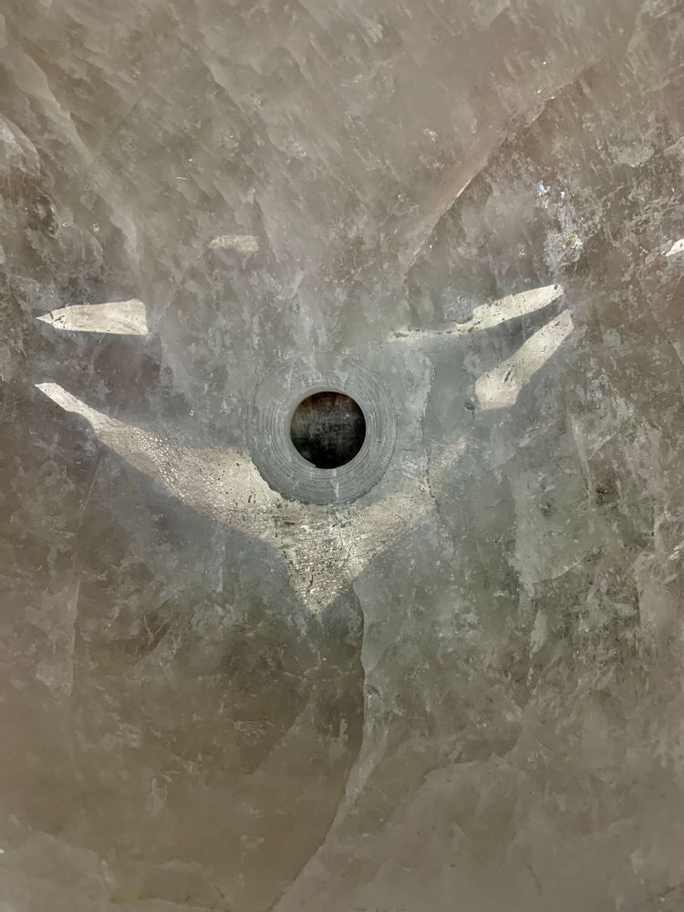 Sinks - The Rock Crystal Basin (unique handmade piece) - LAVENTURINE GALLERY