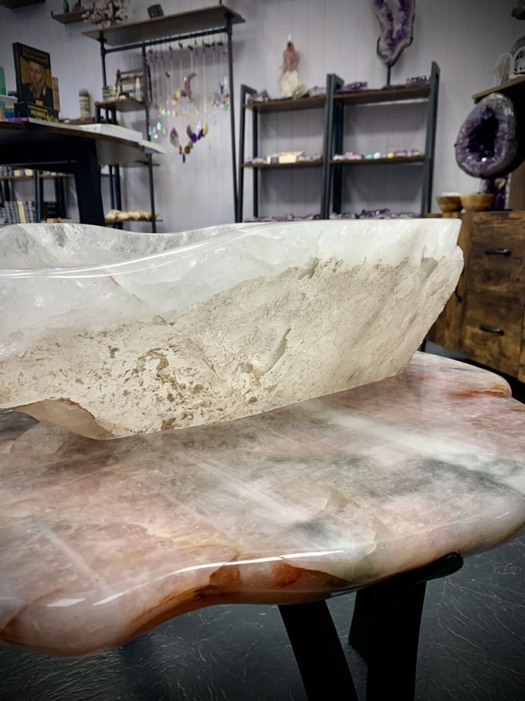 Sinks - The Rock Crystal Basin (unique handmade piece) - LAVENTURINE GALLERY