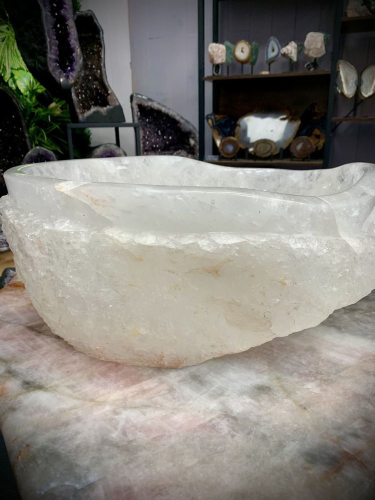 Sinks - The Rock Crystal Basin (unique handmade piece) - LAVENTURINE GALLERY