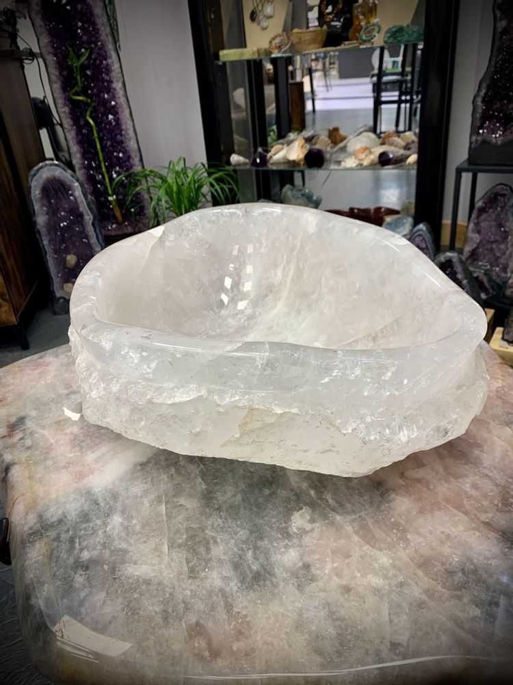 Sinks - The Rock Crystal Basin (unique handmade piece) - LAVENTURINE GALLERY