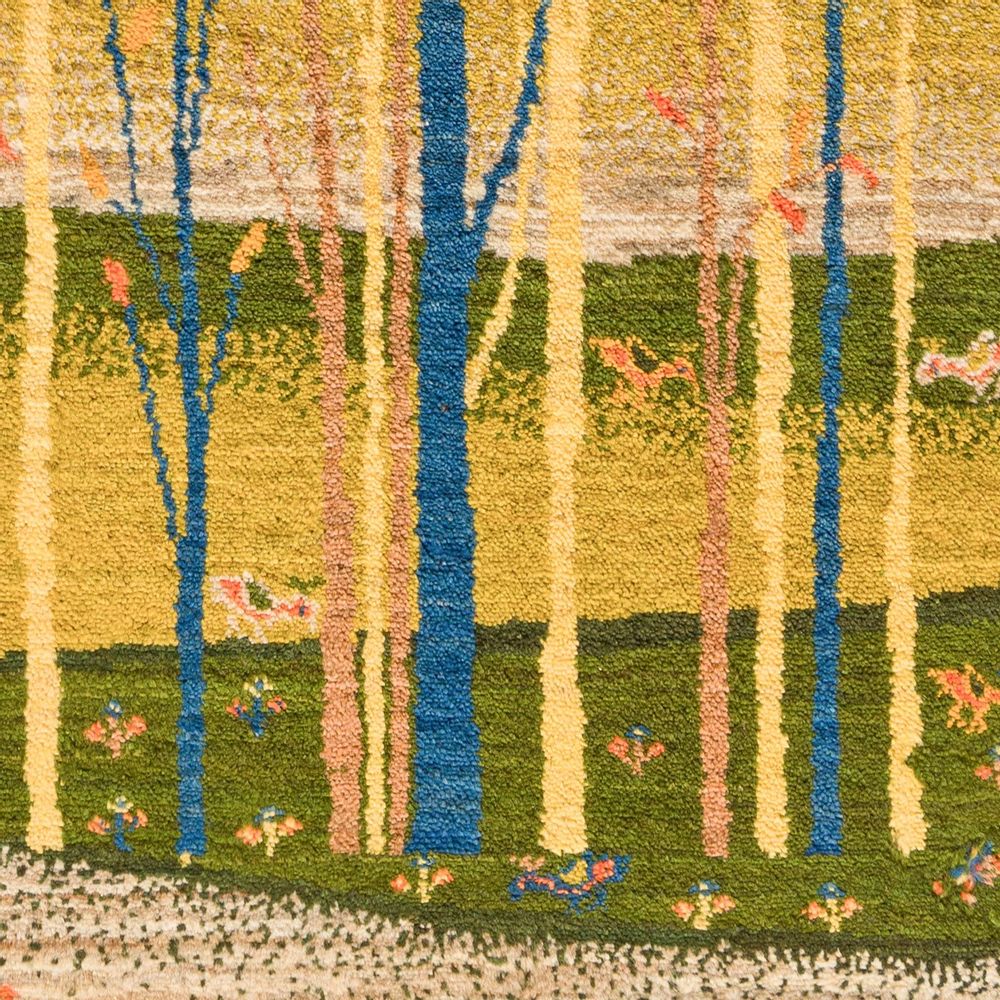 Tapis design - Abstract Vernal Arboretum 1, Abstract Trees Collection - ZOLLANVARI INTERNATIONAL
