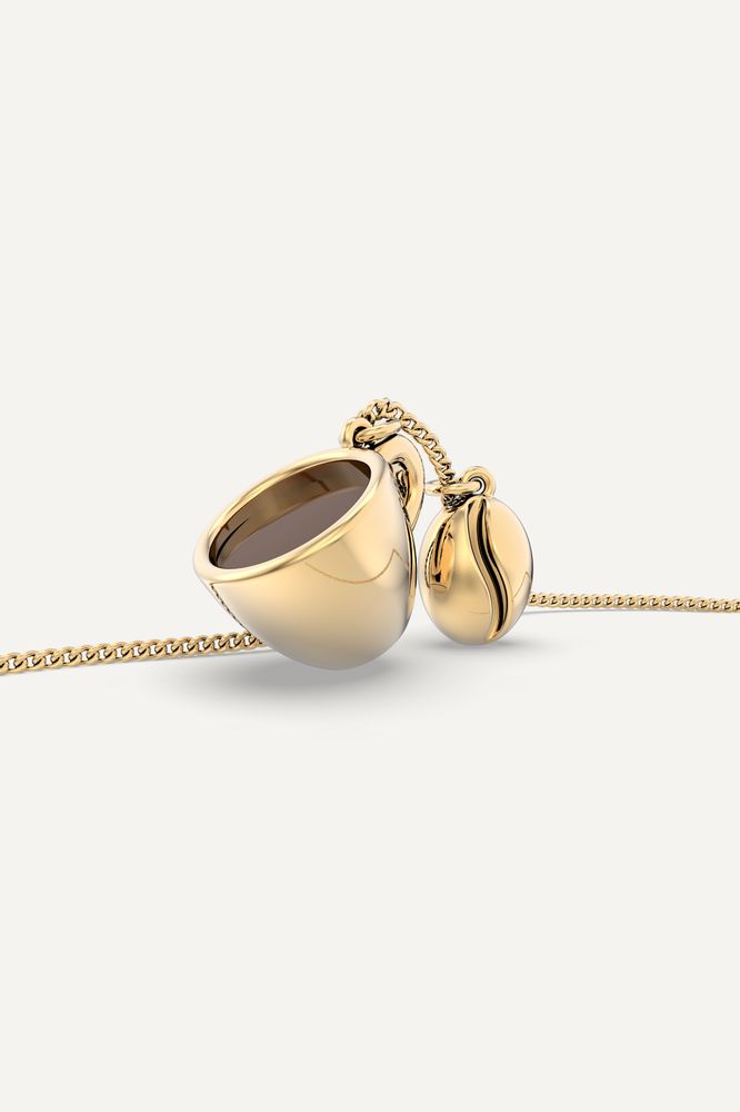 Jewelry - Coffee & Bean Necklace - CHOCLI