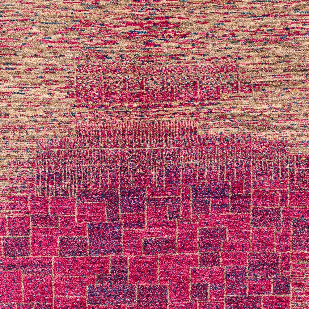 Tapis design - Molten Tiles Emerge from Versicoloured Abrash - ZOLLANVARI INTERNATIONAL