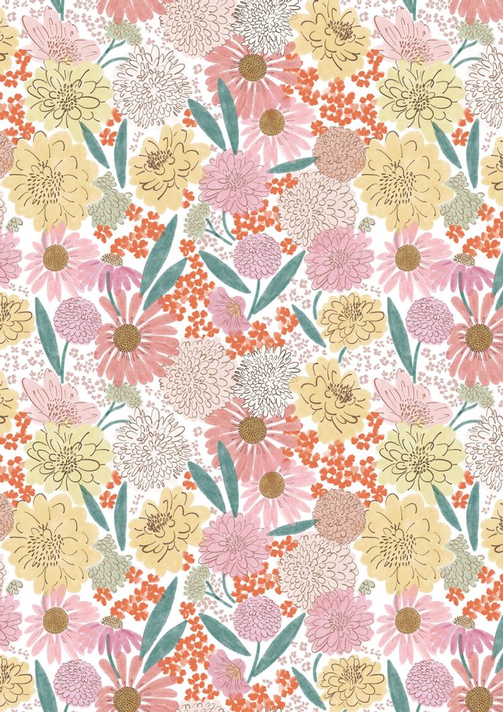 Prêt-à-porter - Pattern ENGLISH GARDEN - ROSE PIVOINE