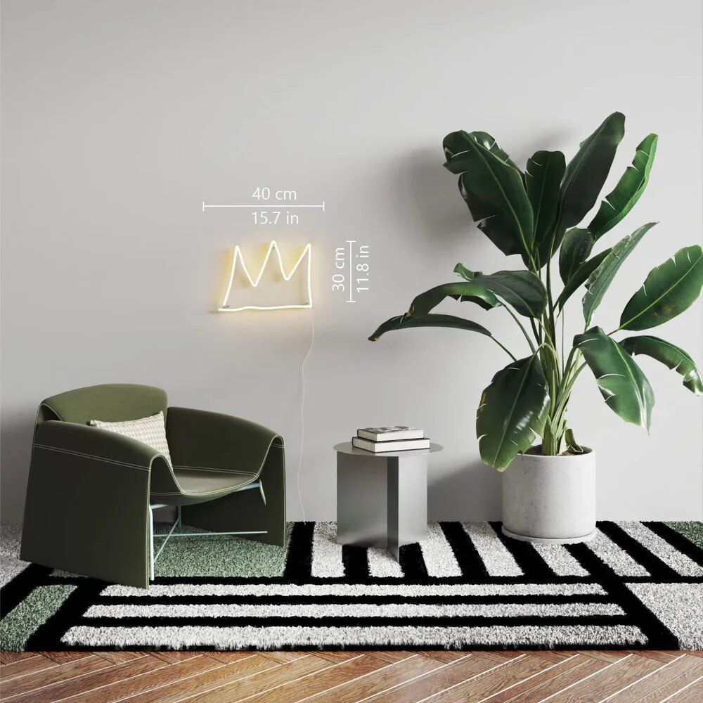 LED modules - The Crown - Jean-Michel Basquiat Led Neon - ARTOYZ