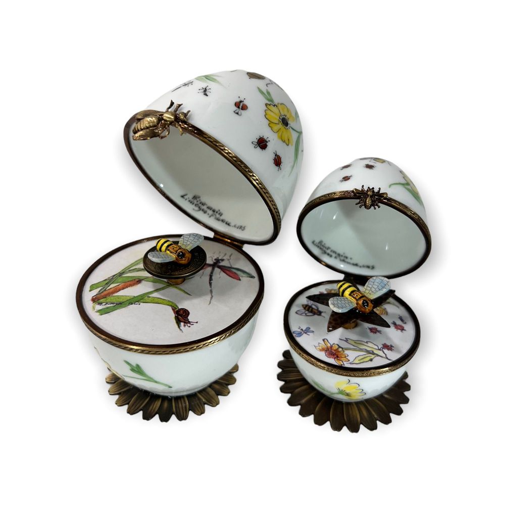 Children's decorative items - Hand painted Limoges music box. - FANEX FRANCE