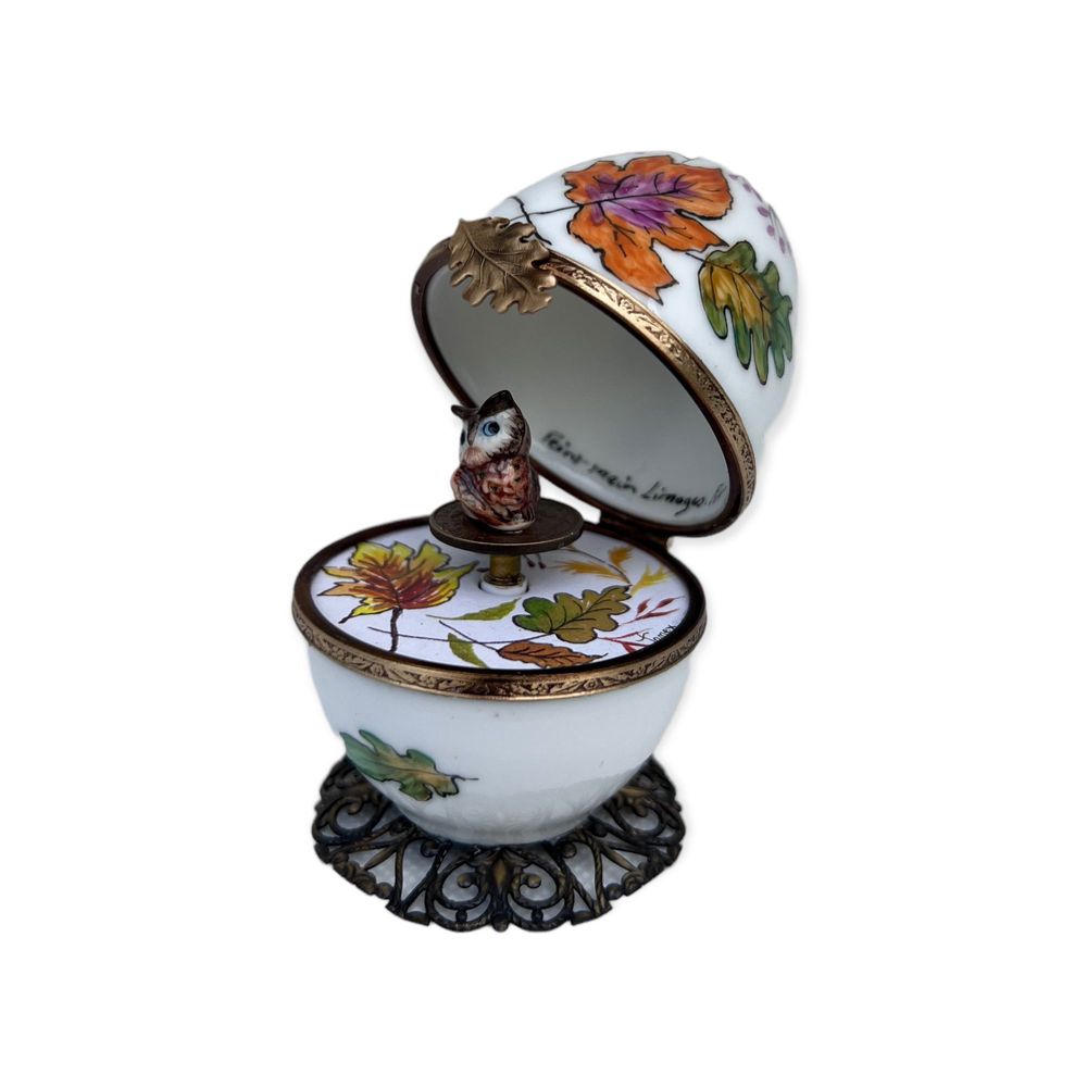 Children's decorative items - Hand painted Limoges music box. - FANEX FRANCE