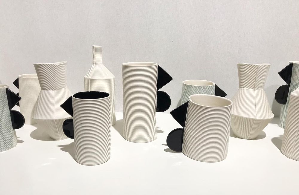 Vases - Vases - Géométrie Noir & Blanc - FANNY LAUGIER PORCELAINE