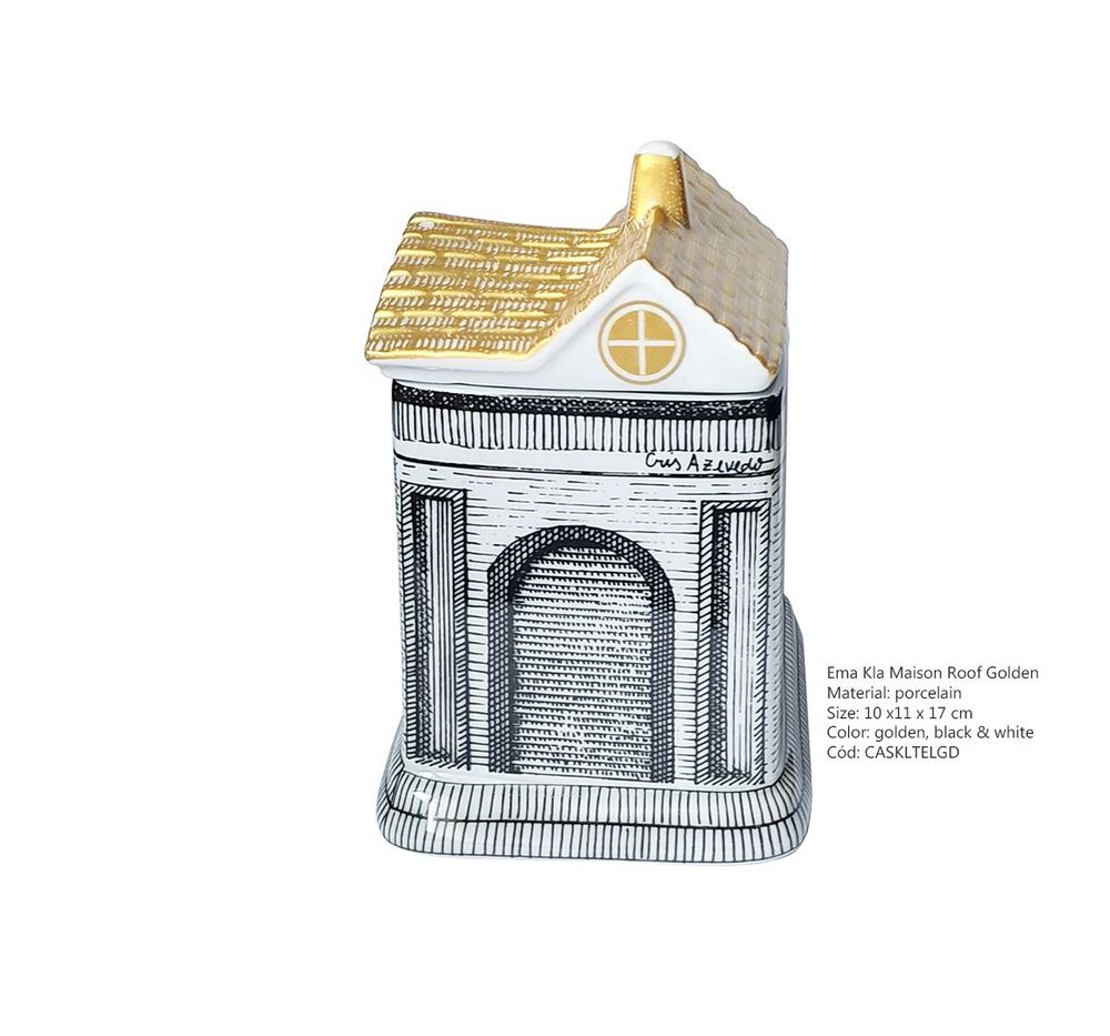 Design objects - Ema House Roof Golden - STUDIO CRIS AZEVEDO