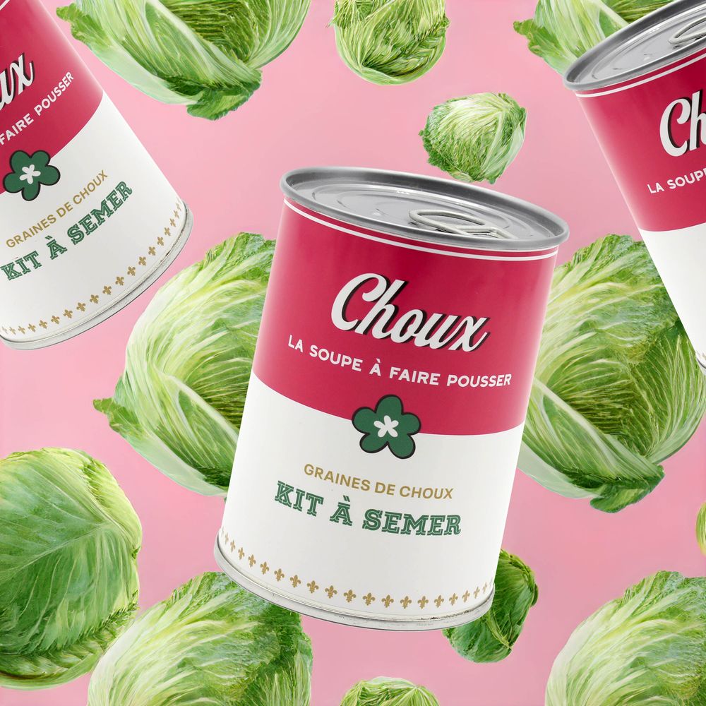 Outdoor decorative accessories - seed kit\" cabbage soup\” Made in France - MAUVAISES GRAINES