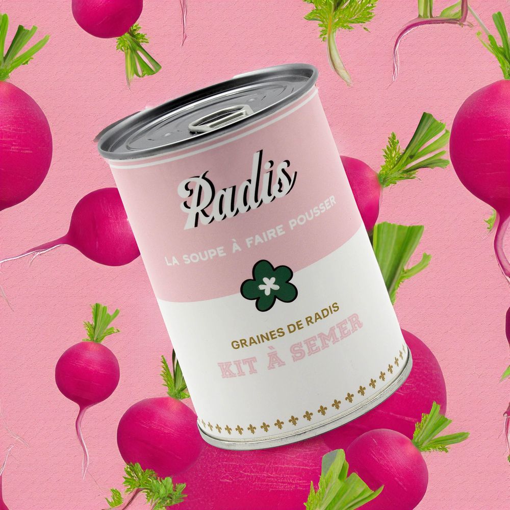 Garden accessories - seed kit\" radish soup\” Made in France - MAUVAISES GRAINES
