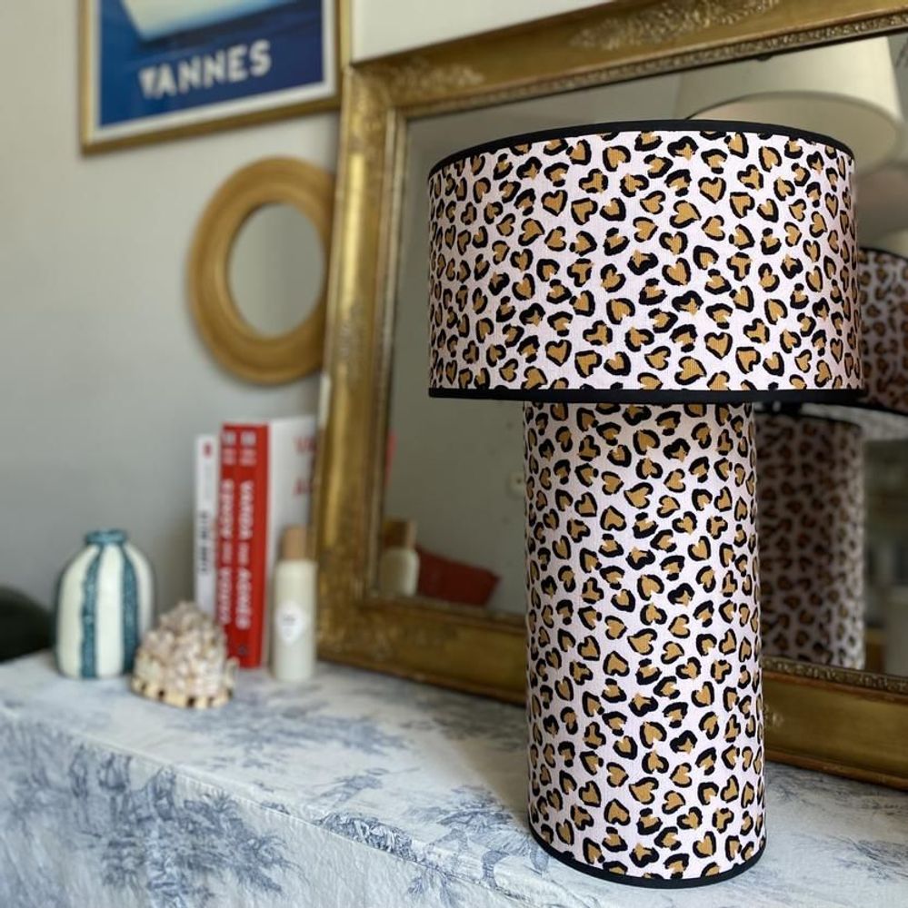 Table lamps - OCTAVEO leopard | table lamp - CÔTE OUEST DÉCO - PRO