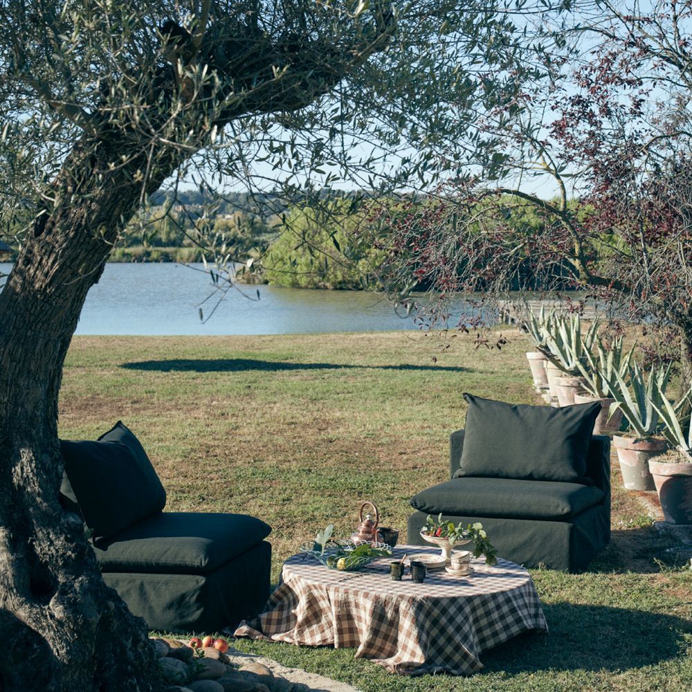 Lawn sofas - GYPSET outdoor modular sofa - MAISON DE VACANCES