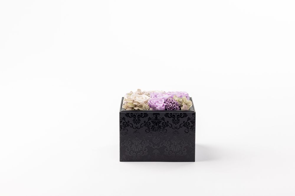 Coffrets et boîtes - Coffret de fleurs préservées - Carré Size M - BENOIT SAINT AMAND