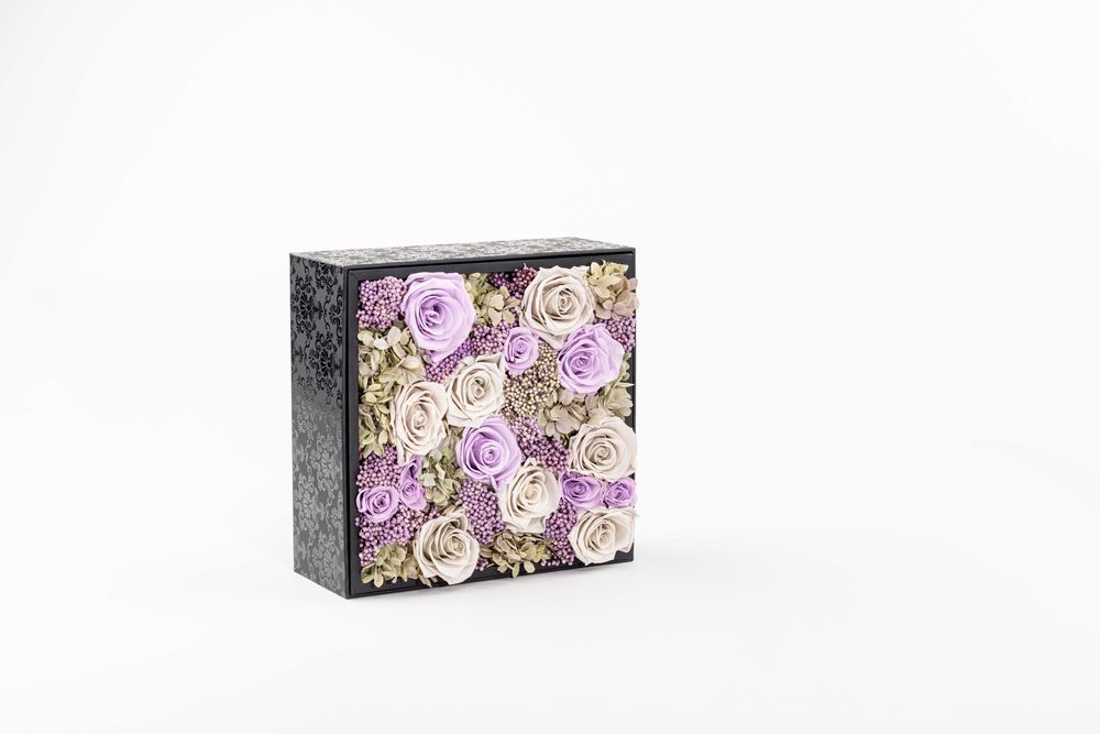 Objets de décoration - Coffret de fleurs préservées - Carré Size L - BENOIT SAINT AMAND