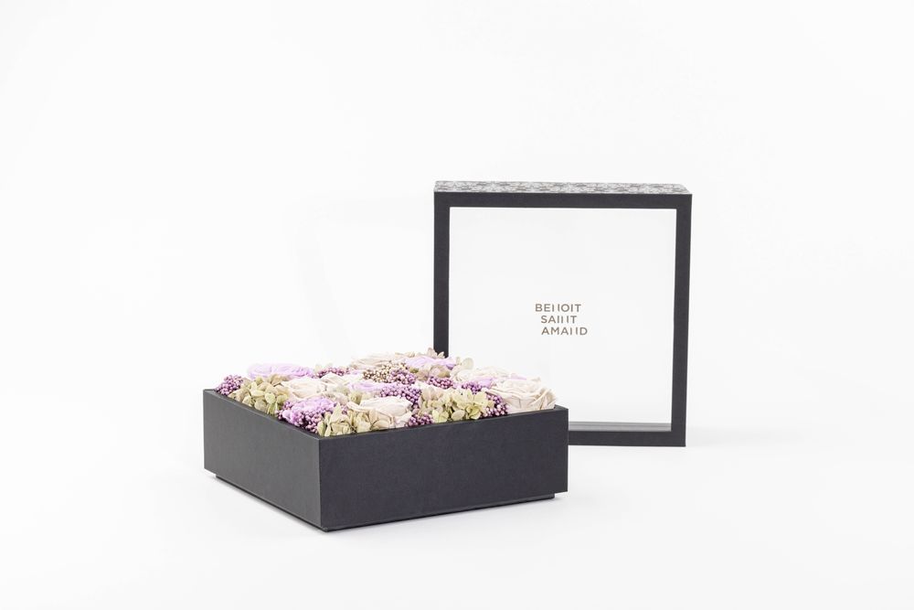 Objets de décoration - Coffret de fleurs préservées - Carré Size L - BENOIT SAINT AMAND
