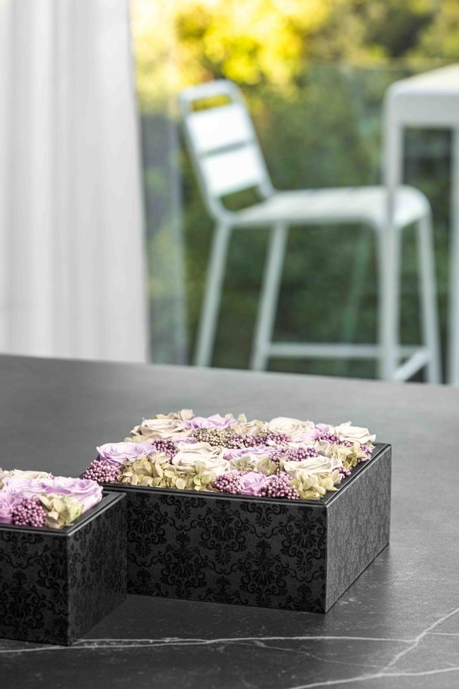 Objets de décoration - Coffret de fleurs préservées - Carré Size L - BENOIT SAINT AMAND