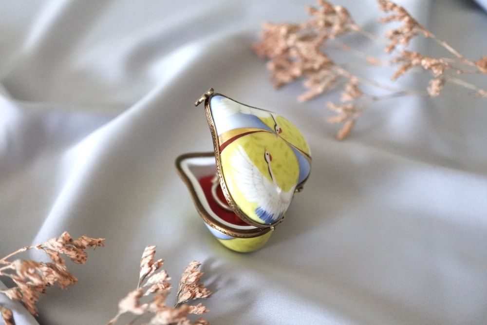 Unique pieces - Ring box heart crane - YUKO KIKUCHI