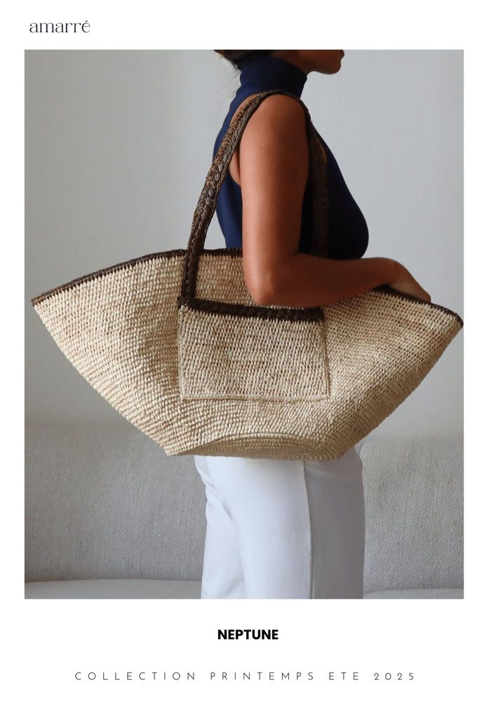 Sacs et cabas - SAC RAPHIA NEPTUNE - AMARRÉ