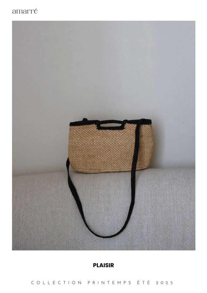 Clutches - RAFFIA BAG PLAISIR - AMARRÉ