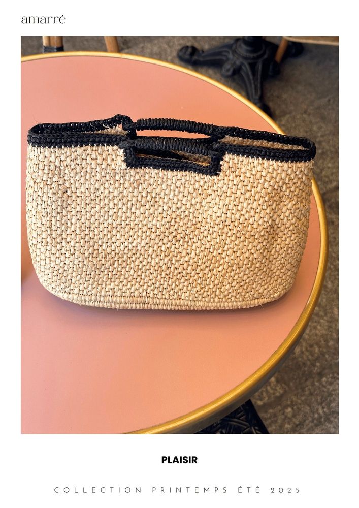 Clutches - RAFFIA BAG PLAISIR - AMARRÉ