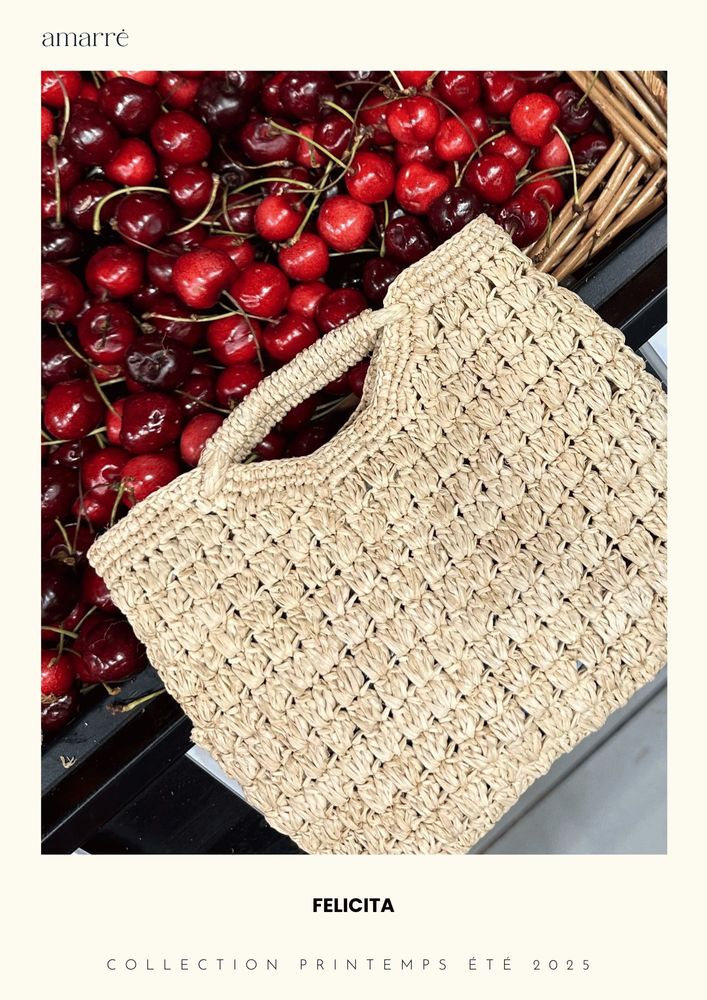 Pochettes - SAC RAPHIA FELICITA - AMARRÉ