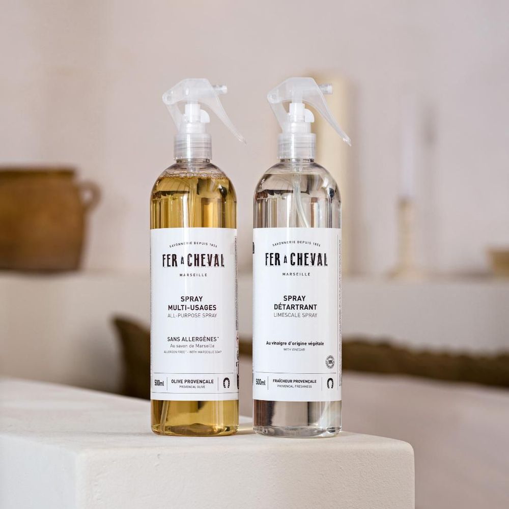 Savons - Fer à Cheval Spray Multi-Usages au savon de Marseille 500ml - SAVONNERIE FER A CHEVAL