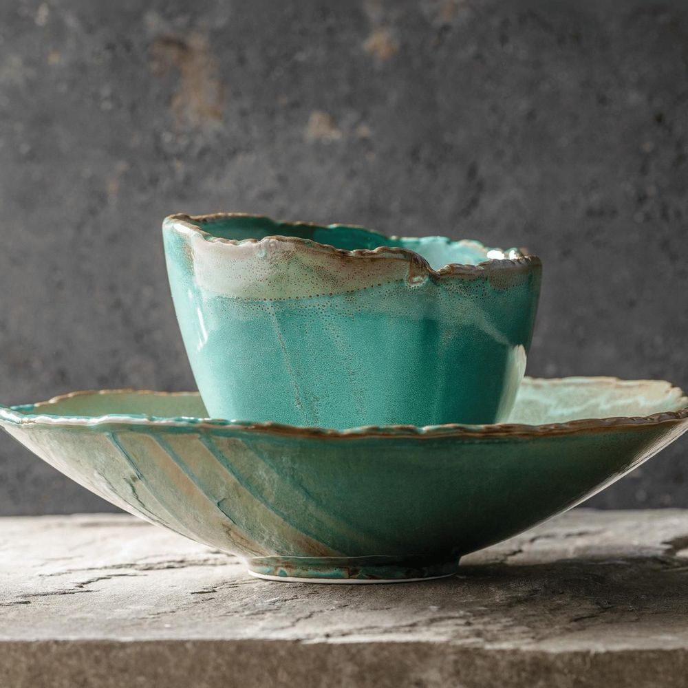 Platter and bowls - Filo Opal - FINE2DINE (F2D)
