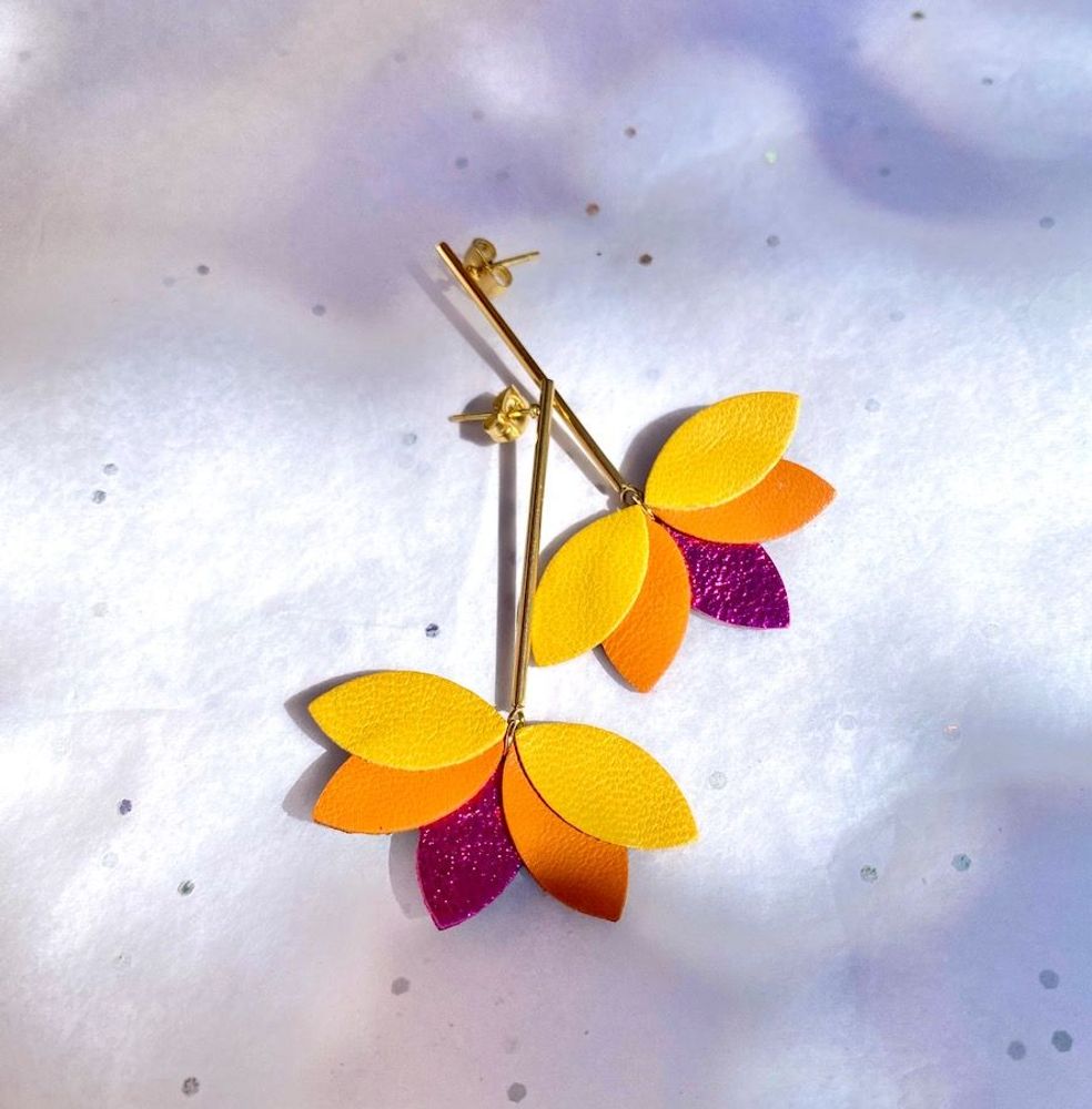 Bijoux - Boucles cuir - THE COCOTTE