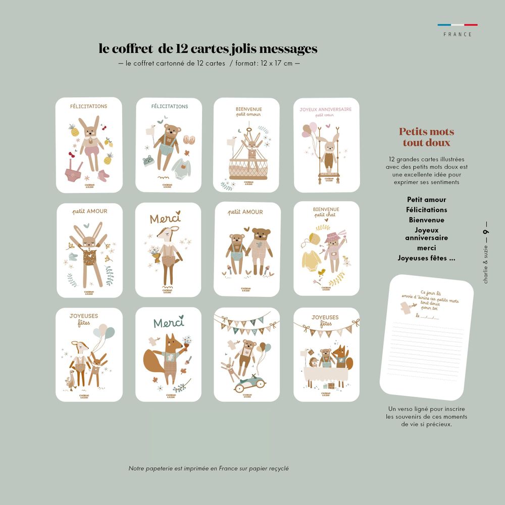 Objets de décoration - LA CARTERIE des petits mots doux - CHARLIE & SUZIE
