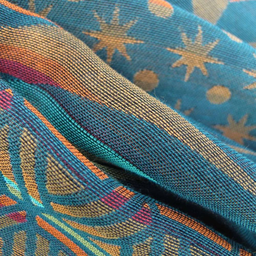 Foulards et écharpes - Écharpe maxi coton soie - planetarium - forêt multicolore - SOPHIE GUYOT SILKS